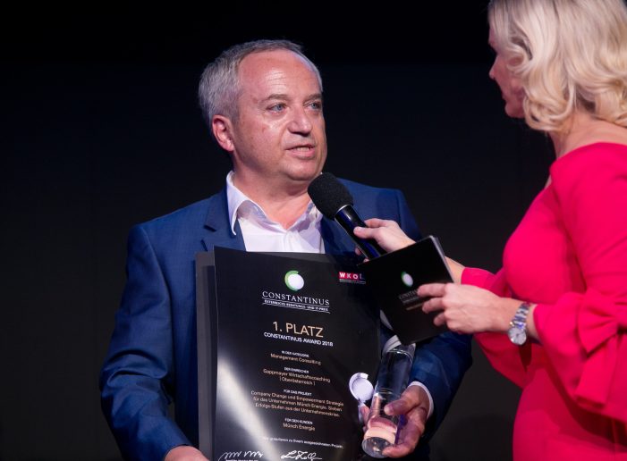 Richard Gappmayer gewinnt Constantinus Award 2018