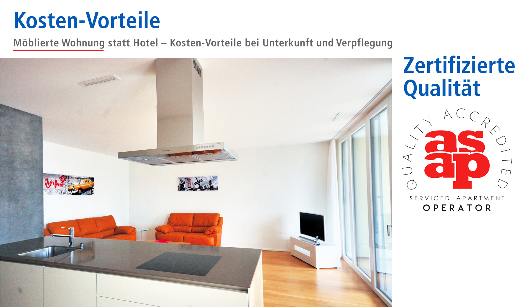 Vorteile durch zertifizierten Vermieter, beim Mieten einer möblierter Wohnung in Zürich