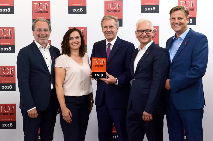 Top Consultant 2018 – Münchner Start Up reiht sich nach nur 18 Monaten in die Riege der TOP-Beratungsunternehmen ein Top Consultant 2018 – Münchner Start Up reiht sich nach nur 18 Monaten in die Riege der TOP-Beratungsunternehmen ein