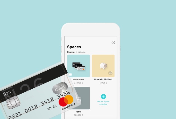 Neue N26 Funktion Spaces bietet Kunden maximale Flexibilität bei der Organisation ihrer Finanzen (FOTO)