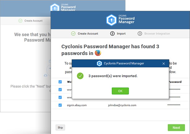 Cyclonis Password Manager