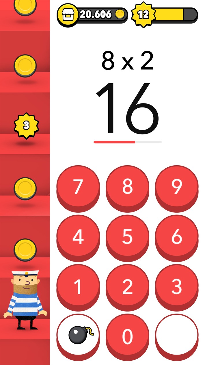 Nur mit Köpfchen kommt man weiter / Die App Fiete Math Climber macht Kopfrechnen zum Kinderspiel und ist geeignet für Kinder ab 6 Jahren (FOTO)