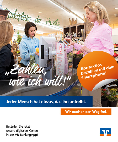 Die Raiffeisenbank Südhardt ermöglicht ab sofort das kontaktlose Bezahlen per Android Smartphone