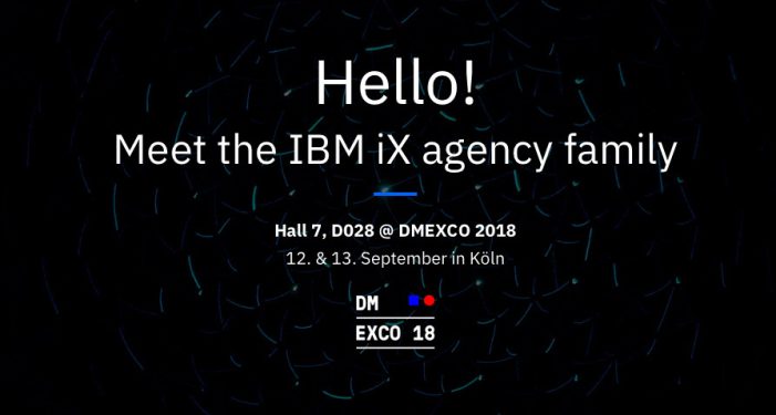 ecx.io – an IBM Company erstmals mit IBM iX auf der DMEXCO 2018