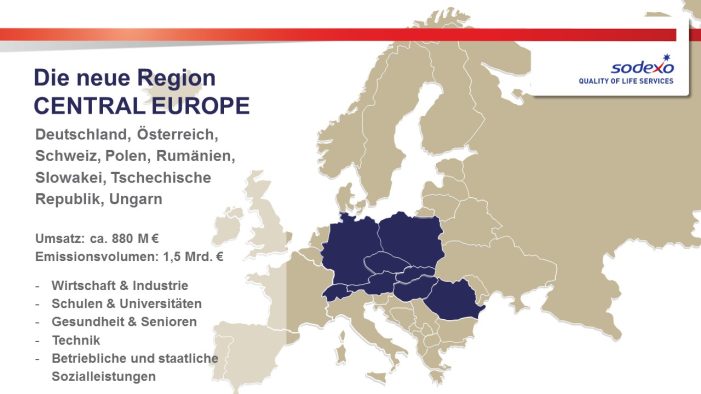 Sodexo führt neue Regionalstruktur ein