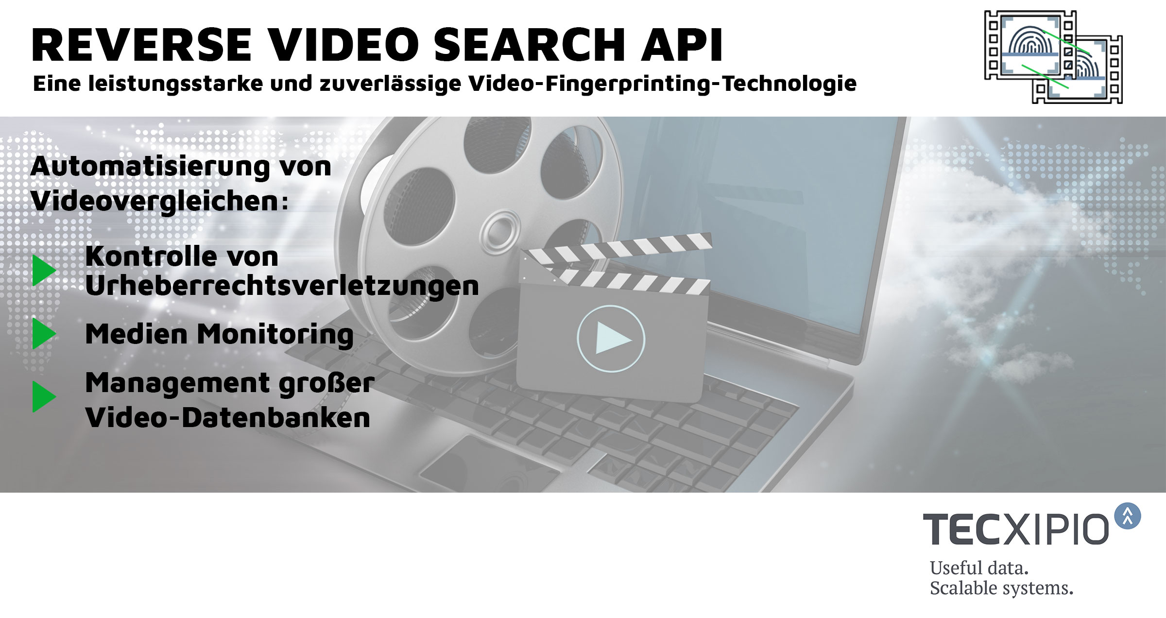 TECXIPIO bringt die Reverse Video Search API auf den Markt