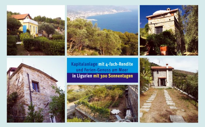 Kapitalanlage mit Vierfach-Rendite und Feriengenuss am Meer in Ligurien