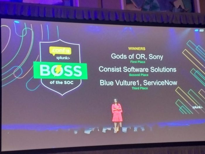 Consist erneut unter den Erstplatzierten beim diesjährigen Boss of the SOC von Splunk Consist erneut unter den Erstplatzierten beim diesjährigen Boss of the SOC von Splunk