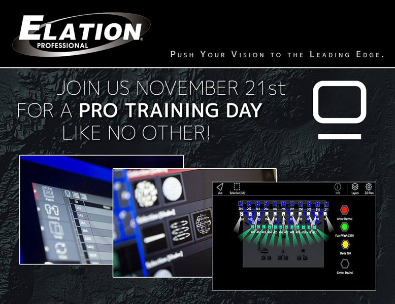 ELATION PRO Training Day – Obsidian ONYX am 21. November