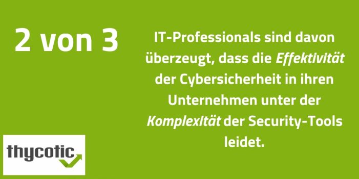 Cybersicherheit in Unternehmen leidet unter der Komplexität der Security-Tools