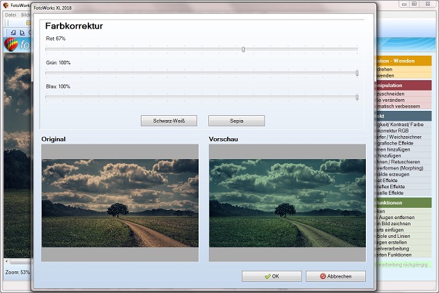 Bildbearbeitungsprogramm Fotoworks XL 2019 in neuer Version