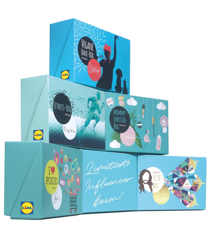 Lasst das Unboxing beginnen: #LidlStudio-Influencer kreieren exklusiv ihre persönlichen Lidl-Produktboxen  / Limitierte Auflage ab 21. Januar im Lidl-Onlineshop erhältlich (FOTO)