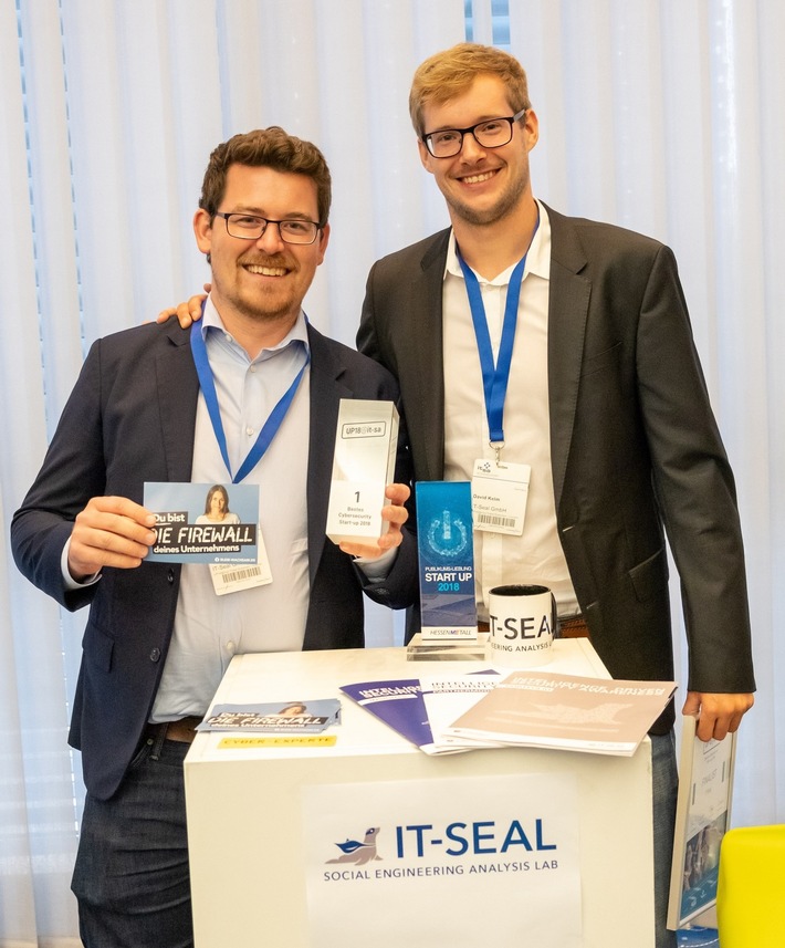 Bestes Cybersecurity Startup 2018: IT-Seal gewinnt UP18@it-sa-Award (FOTO)