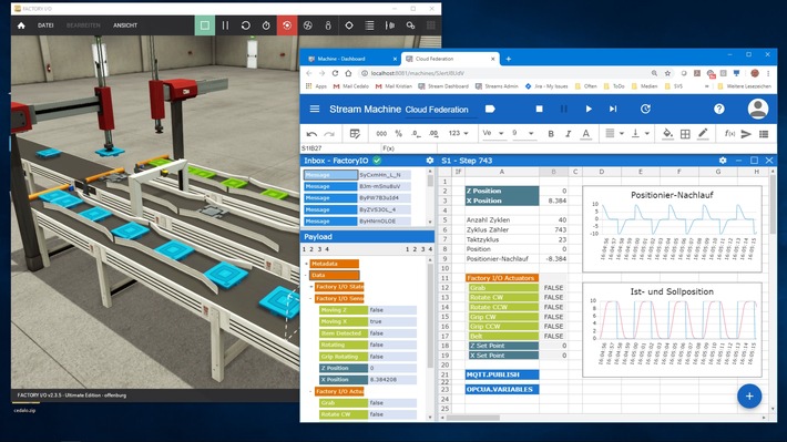 Hannovermesse 2019: Mit Streamsheets und Excel-Kenntnissen Zeit und Geld bei der Modellierung von IoT-Anwendungen sparen / Cedalo kündigt die Verfügbarkeit ihrer neuen „All-in-One“ IoT Plattform an (FOTO)