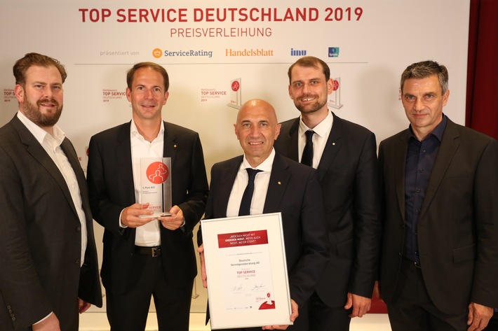 Spitzenplatz bei „TOP SERVICE Deutschland“ / Deutsche Vermögensberatung glänzt erneut mit exzellentem Kundenservice (FOTO)