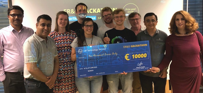 L&T Technology Services beendet Europatour mit Hackathon in München / Den Hauptpreis von 10.000 Euro im Bereich Mobility gewann das Team „INTELLIGHT“ mit einer Ampelschaltung durch neuronale Netze (FOTO)