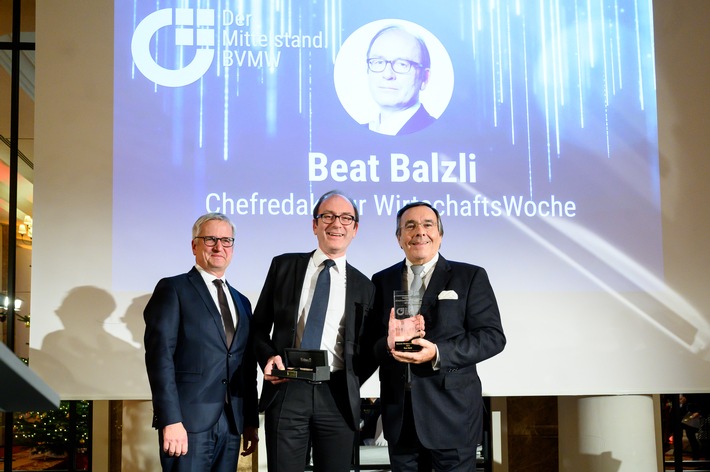 Deutscher Mittelstand Media Award 2019 für Beat Balzli, Chefredakteur der WirtschaftsWoche (FOTO)