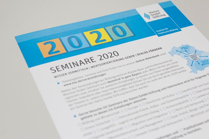 Politische Bildung – weiter ein großes Thema auch in 2020 / Hanns-Seidel-Stiftung mit bayernweiten Angeboten (FOTO)