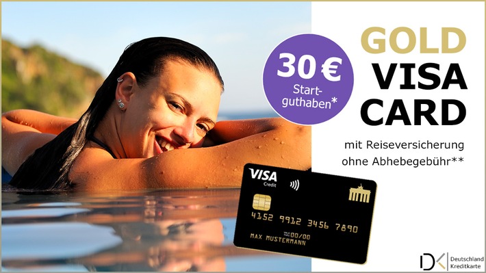 Visa Deutschland-Kreditkarte Classic und Gold / 30 Euro Startguthaben im Februar 2020 (FOTO)