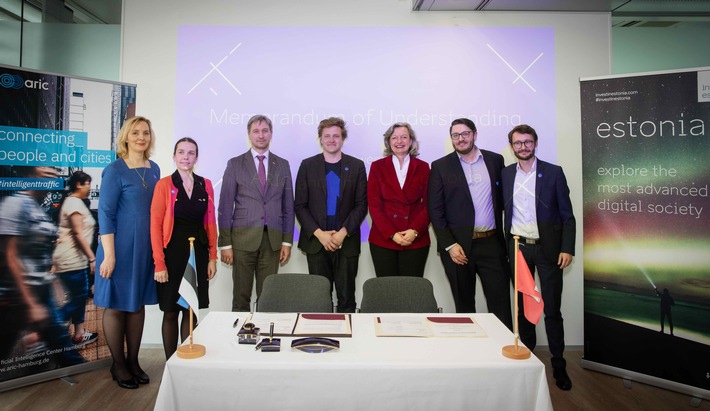 Hamburger KI-Zentrum unterzeichnet Kooperationsabkommen mit Digitalpionier Estland (FOTO)