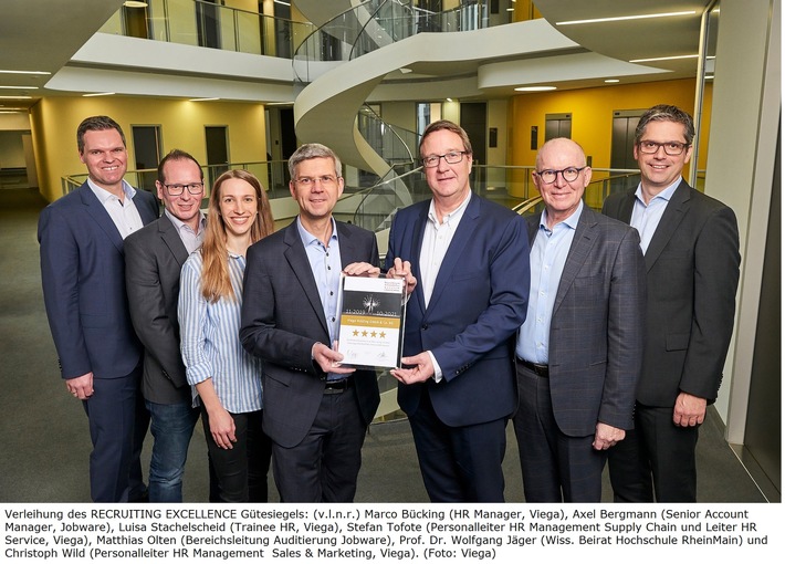 Viega mit RECRUITING EXCELLENCE Award ausgezeichnet / Jobware vergibt Gütesiegel an Unternehmen (FOTO)