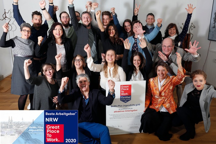 Die BeWo Plus Jugendhilfe ist einer von sieben Beste Arbeitgeber in NRW / Das Unternehmen ist schon Gewinner des Wettbewerb Beste Arbeitgeber Gesundheit und Soziales 2020! Und nun diese Auszeichnung (FOTO)