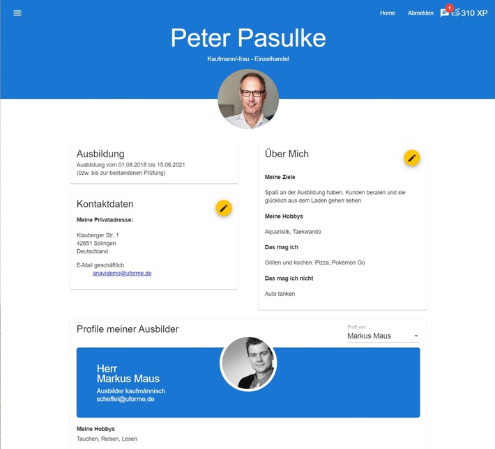 Innovationen fürs digitale Ausbildungsmanagement / Azubi-Navigator jetzt neu mit Automatisierungstool für Workflows und Steckbriefen für die duale Ausbildung (FOTO)