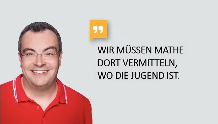 YouTuber, Mathelehrer und Rektor: „Lehrer Schmidt“ ist neuer Mathe-Botschafter der Stiftung Rechnen (FOTO)