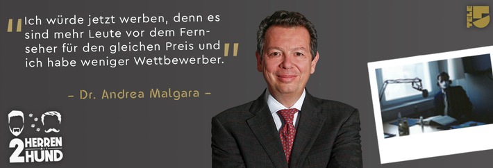 „Fernsehen hat eine Zaubertrankfunktion auf die anderen Medien, die im Mediaplan eingesetzt werden“ / Dr. Andrea Malgaraüber Werbung, die wirkt / Exklusiv zu Gast im Podcast „Zwei Herren mit Hund“ (FOTO)