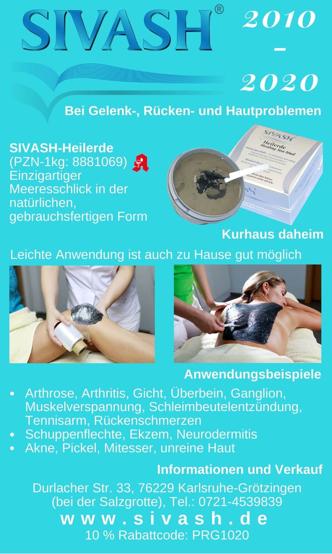 SIVASH-Heilerde seit 10 Jahren in Deutschland SIVASH-Heilerde seit 10 Jahren in Deutschland