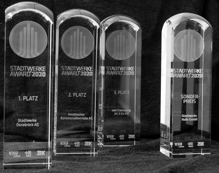 Stadtwerke-Projekte aus Osnabrück, Innsbruck, Bremen und Halle gewinnen den STADTWERKE AWARD 2020 (FOTO)
