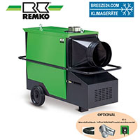 Heizautomaten für Werkstätten – Messehallen – Zelte und Gewächshäuser von REMKO CLK 30