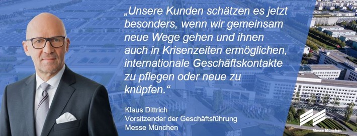 Messe München reagiert auf Corona-Krise mit neuen hybriden Plattformen (FOTO)