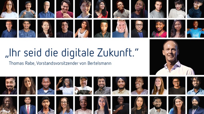 Zehntausende aus aller Welt bewerben sich um Tech-Stipendien der Bertelsmann-Digitalinitiative #50000Chancen (FOTO)