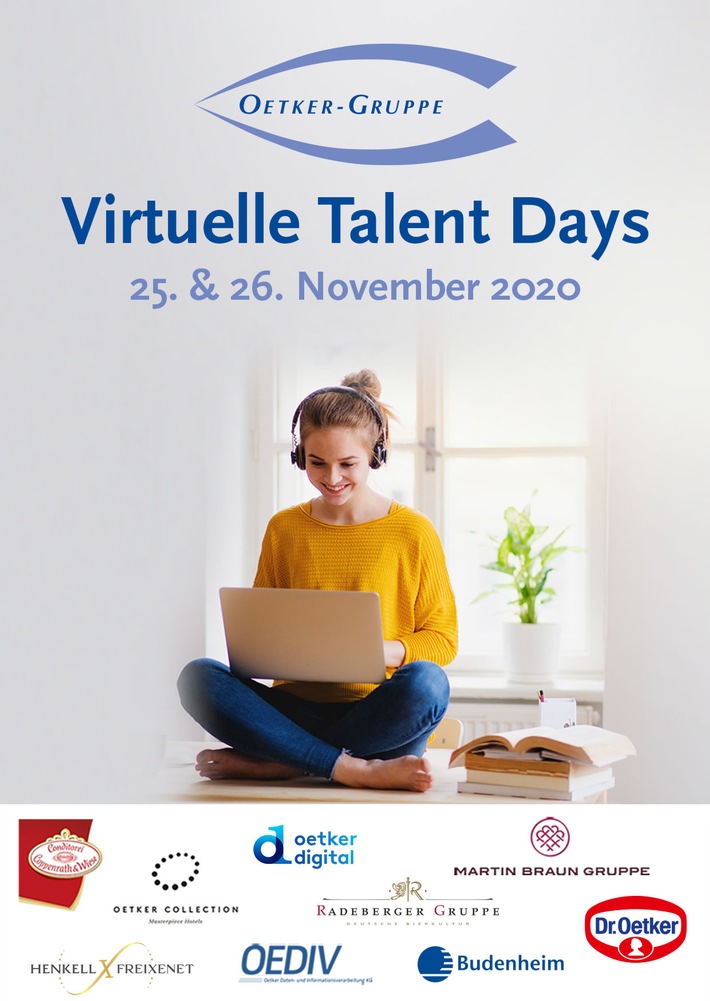 Die Oetker-Gruppe lädt ein: Erste Virtuelle Talent Days am 25. und 26. November 2020 / Studierende und Hochschulabsolventen können sich ab sofort unter oetker-gruppe.de für die Teilnahme bewerben (FOTO)