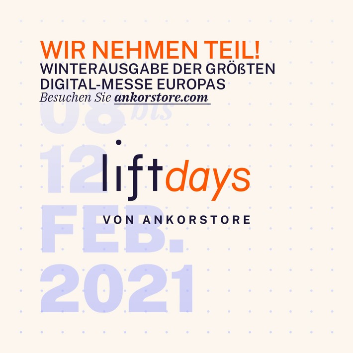 Nach großem Erfolg der ersten „liftdays“: Ankorstore setzt virtuelle Messe für Einzelhändler und Marken fort (FOTO)