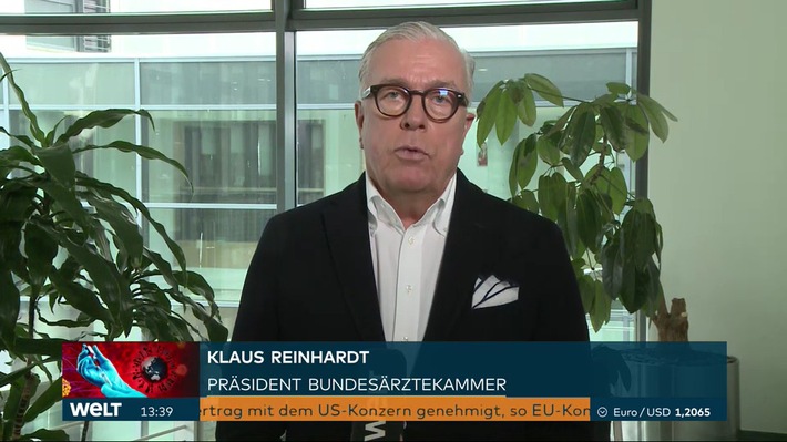 Bundesärztekammer-Präsident Dr. Klaus Reinhardt hält Forderung von Montgomery, AstraZeneca nicht beim medizinischen Personal einzusetzen, für „völlig unangemessen“ (FOTO)