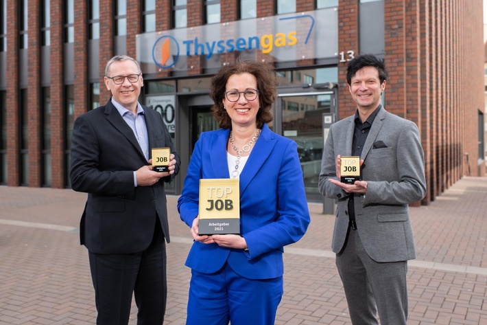 Thyssengas ist ausgezeichneter Arbeitgeber und erhält erstmals Top-Job-Award (FOTO)