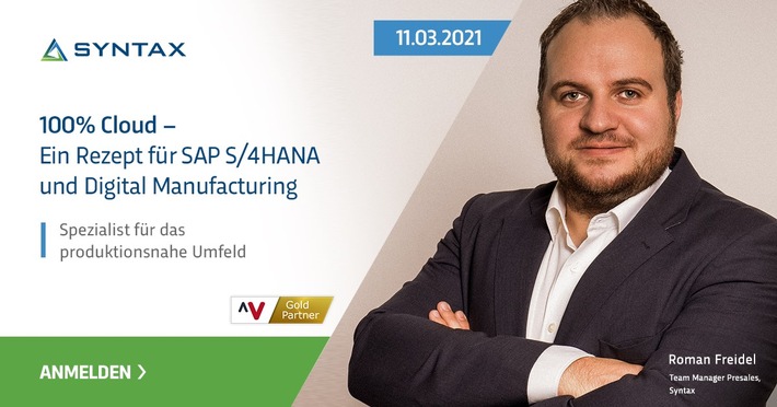 SAP ERP und MES in der Cloud: Syntax mit Vortrag auf Kundenevent von Consultingunternehmen allvisual (FOTO)