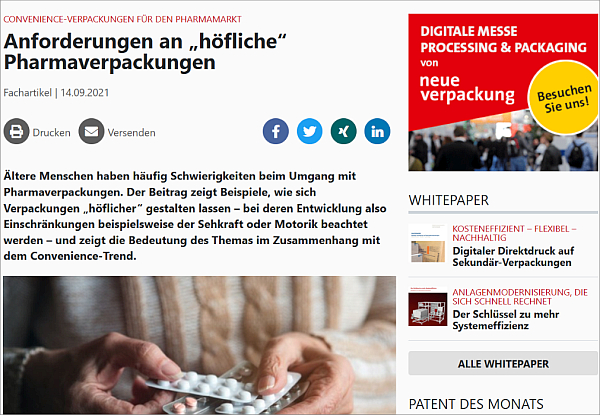 Höflichen Verpackungen gehört die Zukunft