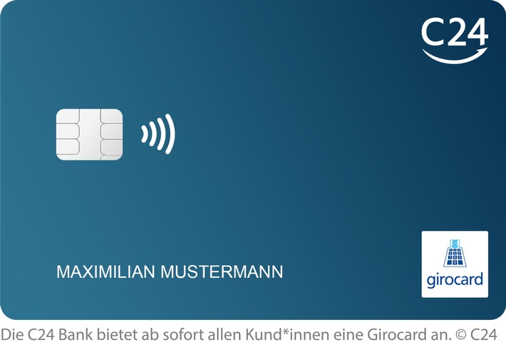 C24 Bank bietet ab sofort allen Kund*innen eine Girocard an (FOTO)