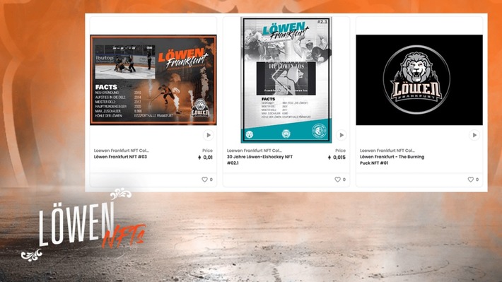 NFT-Marketing für den Profisport: Online Digital X kreiert nicht-kopierbare digitale Kunst für den Eishockeyclub Löwen Frankfurt (FOTO)