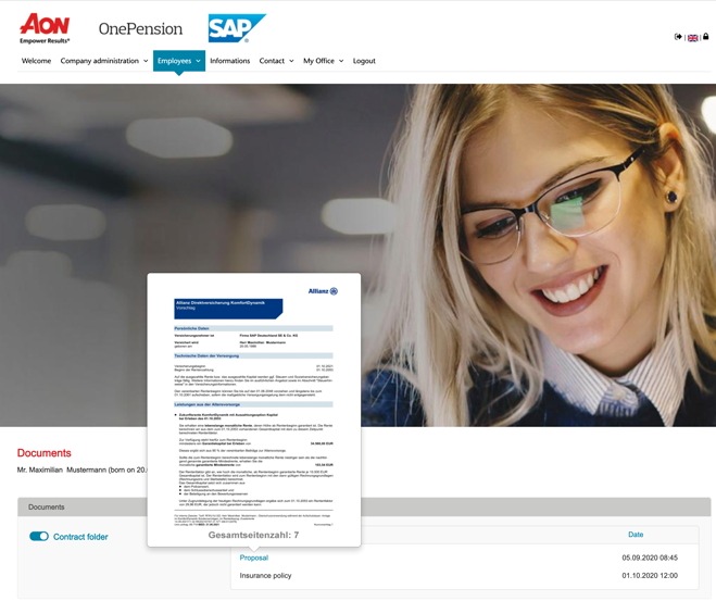 Neue digitale bAV-Lösung reduziert Verwaltungsaufwand erheblich / „Diamond Star Award 2021 – bAV 4.0“ des Handelsblatts für Gemeinschaftsprojekt von Aon, SAP und eVorsorge (FOTO)