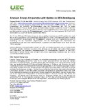 Uranium Energy Corporation gibt Update zu UEX-Beteiligung