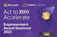 COSMO CONSULT-Gruppe gewinnt Microsofts Act to Accelerate-Award