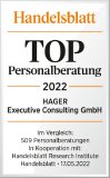 Handelsblatt kürt Hager Executive Consulting zur TOP Personalberatung 2022