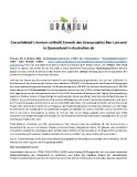 Consolidated Uranium schließt Erwerb des Uranprojekts Ben Lomond in Queensland in Australien ab