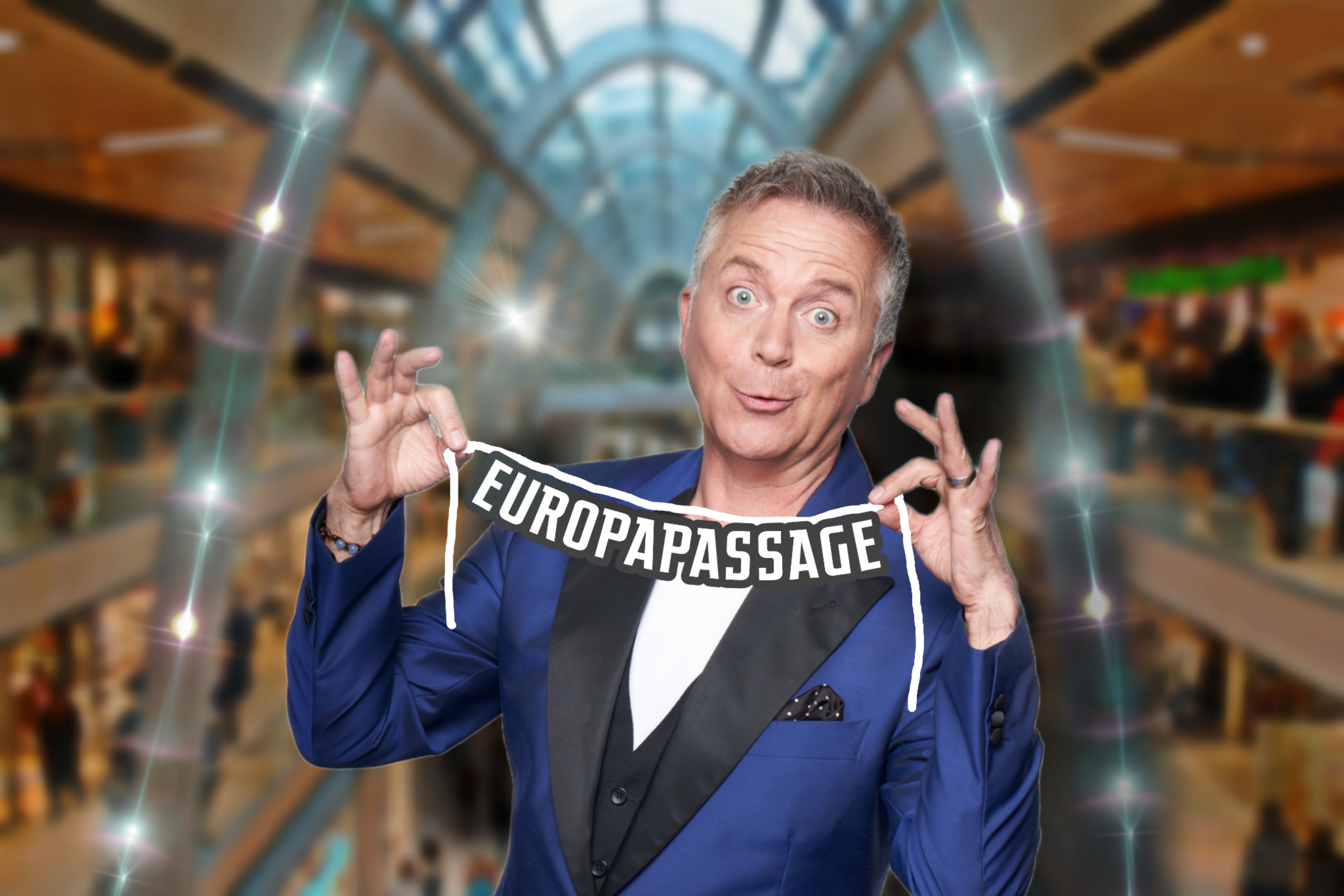 Star-Parodist Jörg Knör in der Europa Passage Hamburg