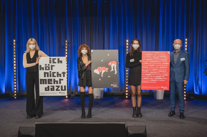 „Ich hör nicht mehr dazu“ / BG RCI zeichnet Plakate zum Thema Lärm aus (FOTO)