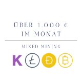 Crypto Investment:über 1000 € pro Monat mit Mixed Mining verdienen